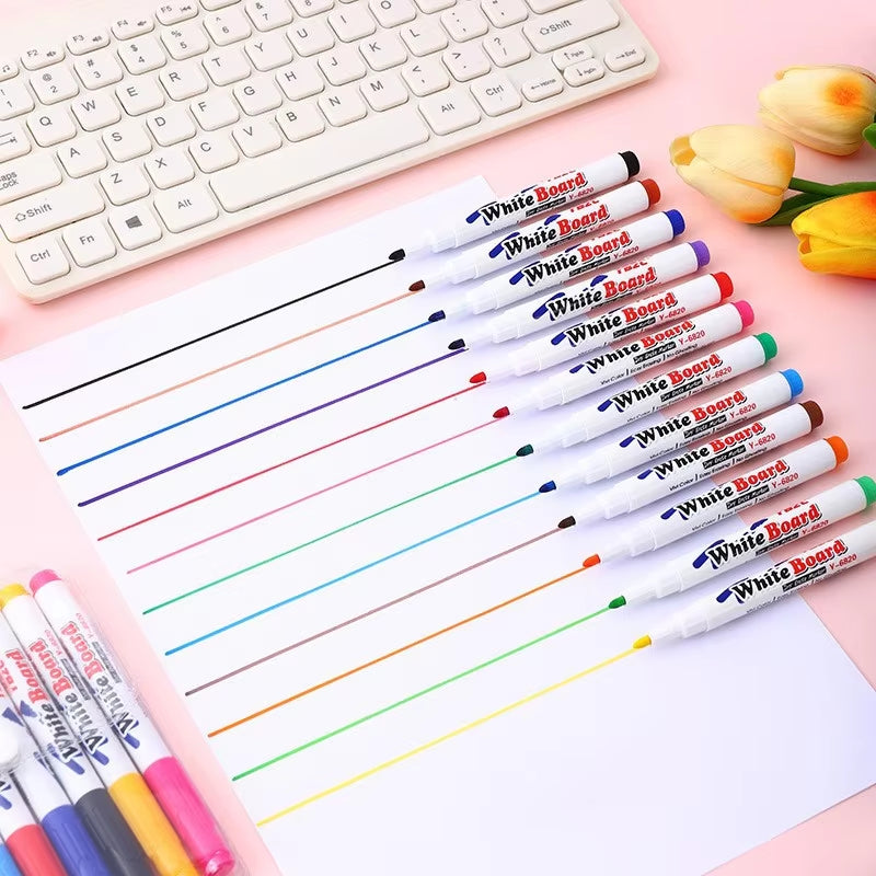 Water Floating Pen Magical Ink Pens with Spoon Floating Color Water Painting Floating Chalk Art Graffiti Drawing Set for Kids