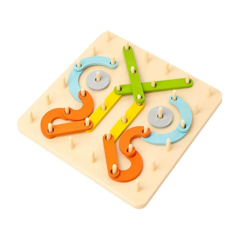 Montessori Variable Shape Matching Column Creative Building Blocks Early Education Toy Baby Puzzle Blocks