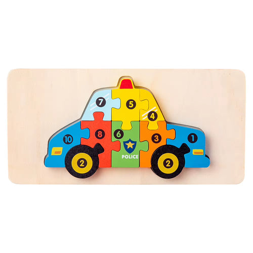 High Quality 3D Wooden Puzzles Educational Cartoon Animals Early Learning Cognition Intelligence Puzzle Game for Children Toys